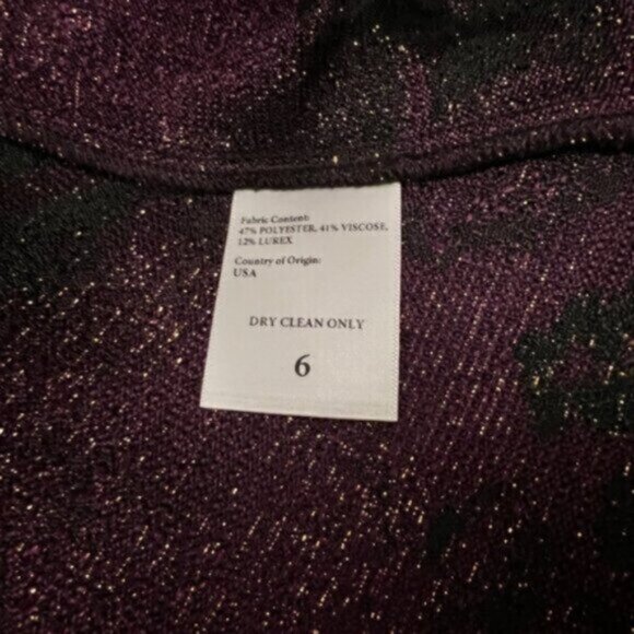 🌹HP🌹Batsheva Bella BNWOT metallic jacquard midi skirt 6 - Picture 9 of 15